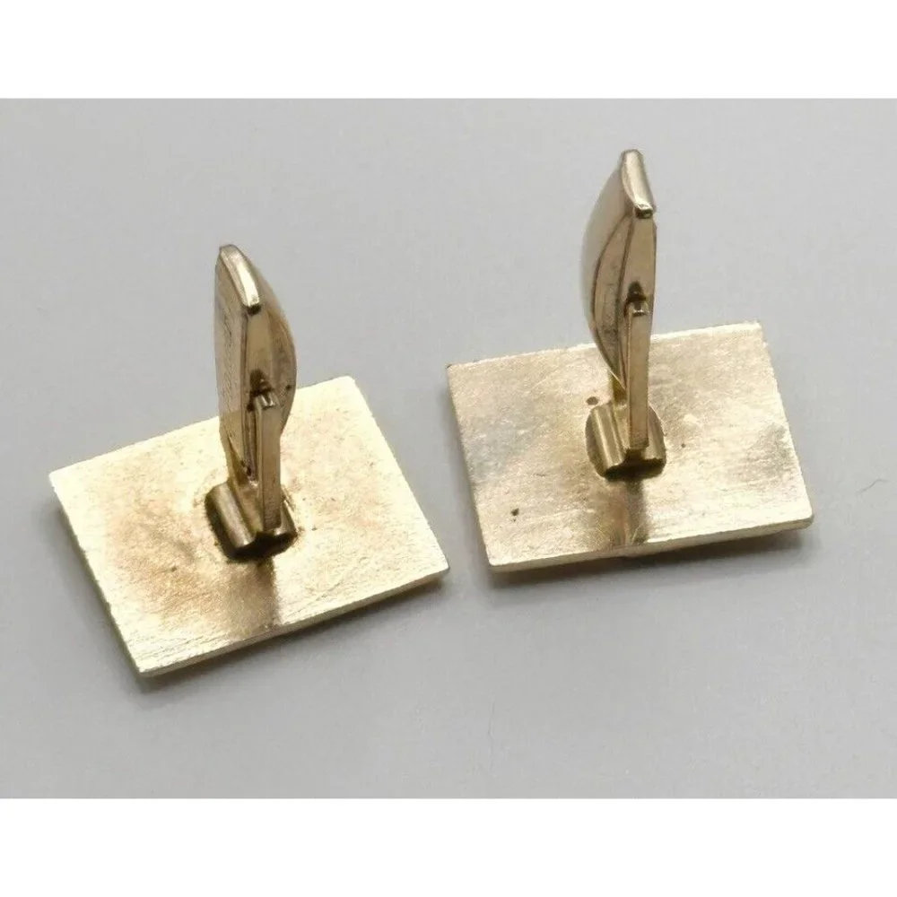 Pioneer Art‎ Nouveau Style Goldtone Cufflinks